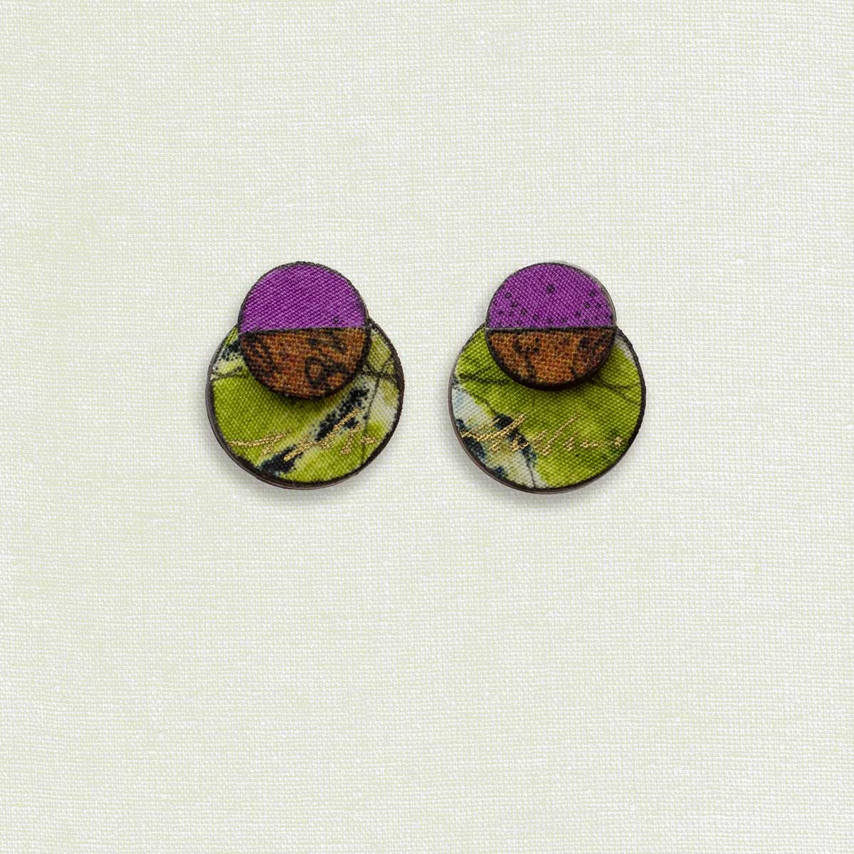 PETITE ROUND POST EARRINGS- Earth Collection