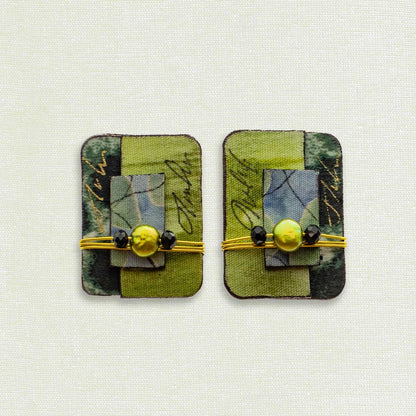 RECTANGULAR RAPT EARRINGS - Soft Collection