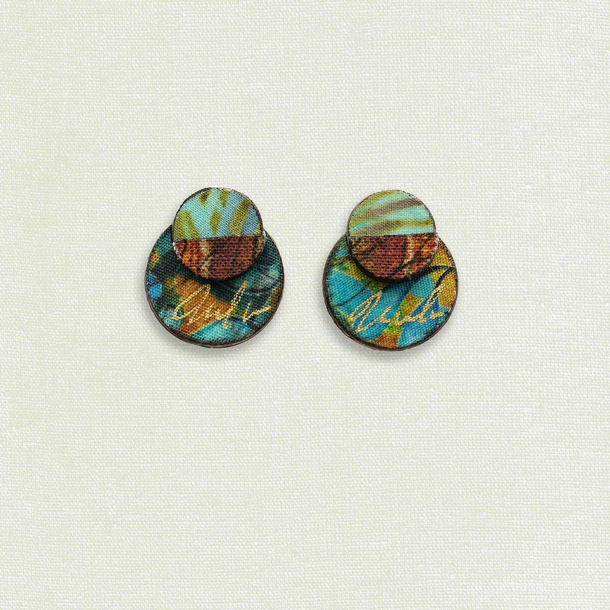 PETITE ROUND POST EARRINGS- Earth Collection